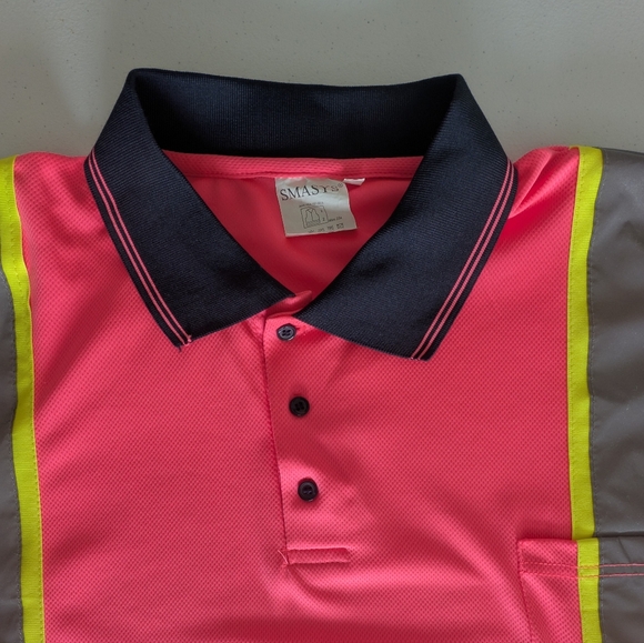Smasys Safety Hi-Vis Reflective Work Shirt for Women and Men-3X - Picture 1 of 8